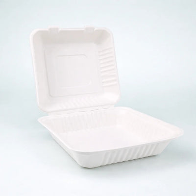 9*9 Bagasse container (200 Pcs)