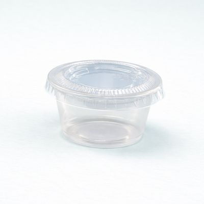 3.25oz/4oz Clear plastic portion cup lid (2500 Pcs)