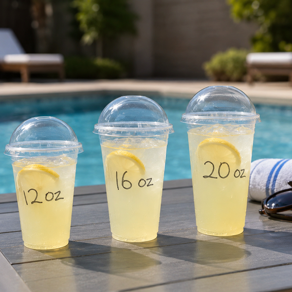 Dome lid with hole 98mm Fit 9/12/16/20/24 oz drinking cups (1000 Pcs)