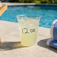 12oz Clear drinking cup (1000 Pcs)