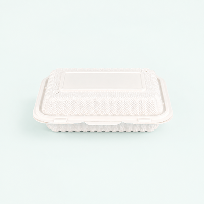 9" x 6" Microwavable hinged container - Dual Lock (150 Pcs)