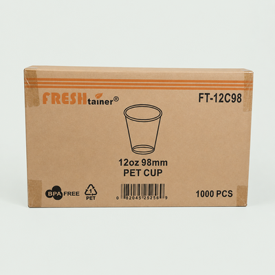 12oz Clear drinking cup (1000 Pcs)