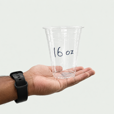16oz Clear drinking cup (1000 Pcs)