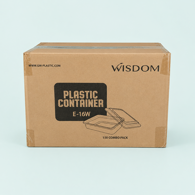 16oz Rectangular container combo (150 Pcs)