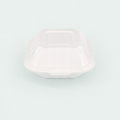 6" x 6" Microwave-Safe SLPP Hinged Container (400 Pcs)