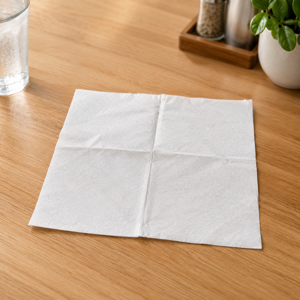 9" x 9" - 1/4-fold, 1-ply Beverage napkin (4000 Pcs)