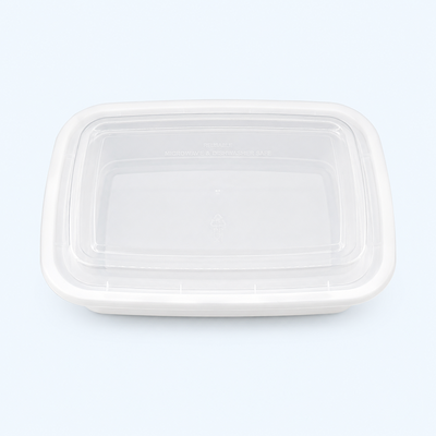 24oz Rectangle Plastic Container (150 Pcs)