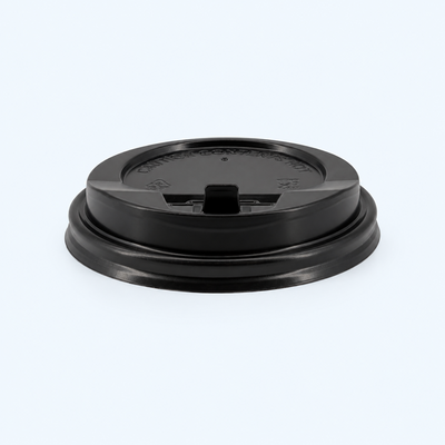 10oz - 20oz paper coffee cup black dome lid (1000 Pcs)