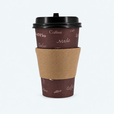 10oz - 20oz Paper cup black dome lid (1000 Pcs)
