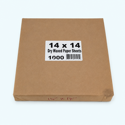 14"x14" Dry wax paper sheets (1000 Pcs)