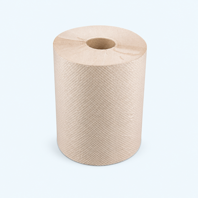 Single kraft roll towel 600ft for commercial washrooms, restaurants and foodservice cleaning